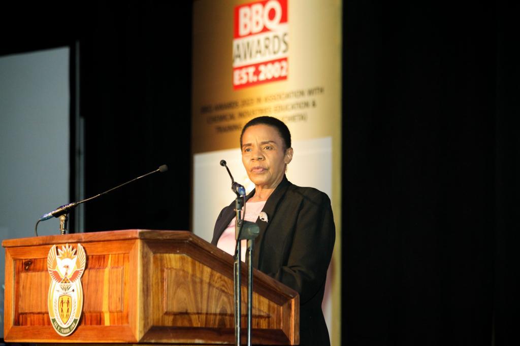 Wezi Khoza at BBQ Awards